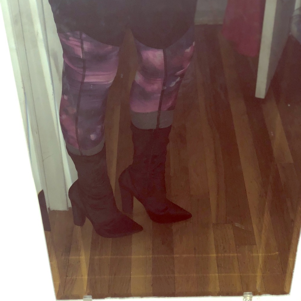 Calf length booties